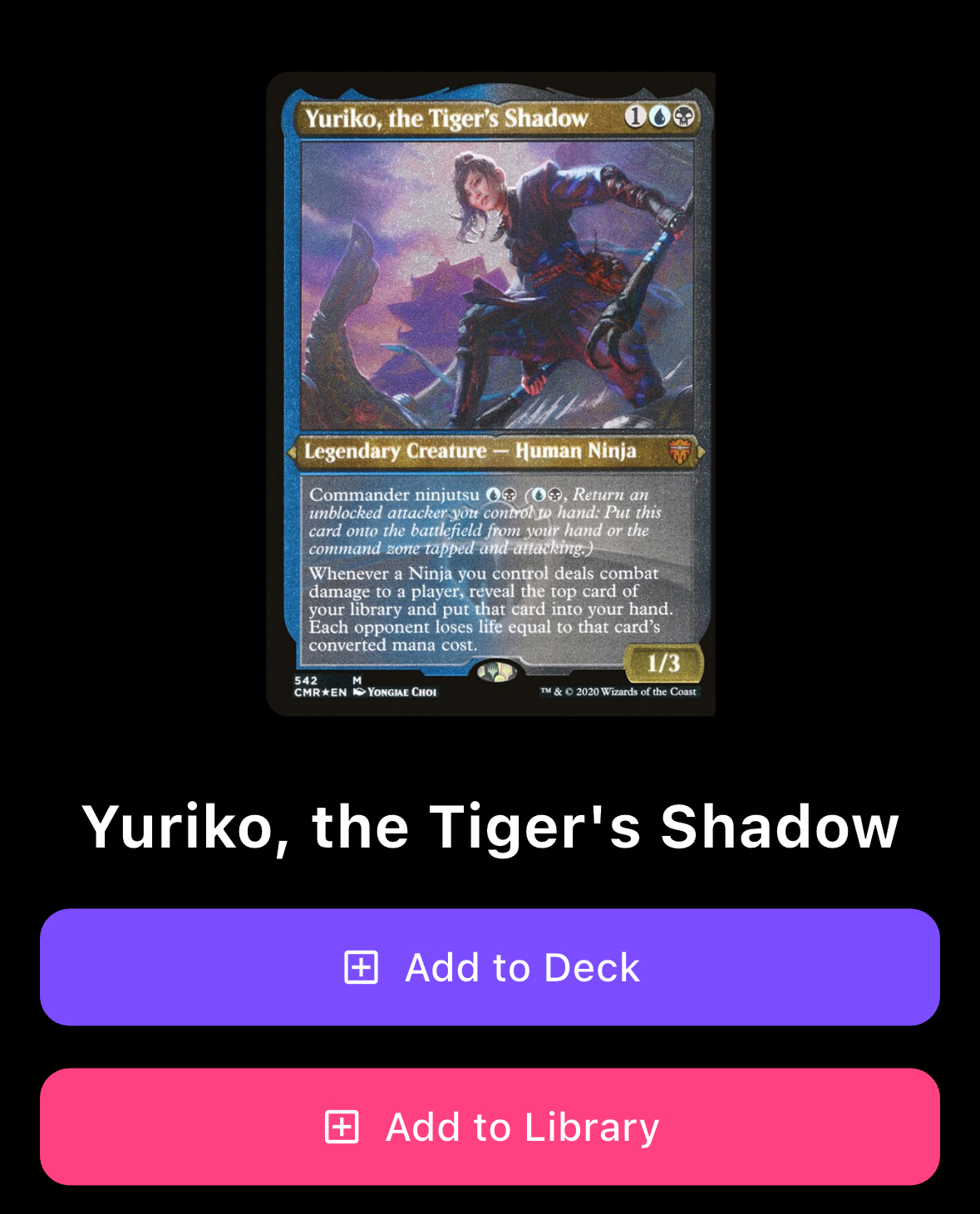 Compendium card scanner interface using camera to recognize Magic: The Gathering cards in real-time