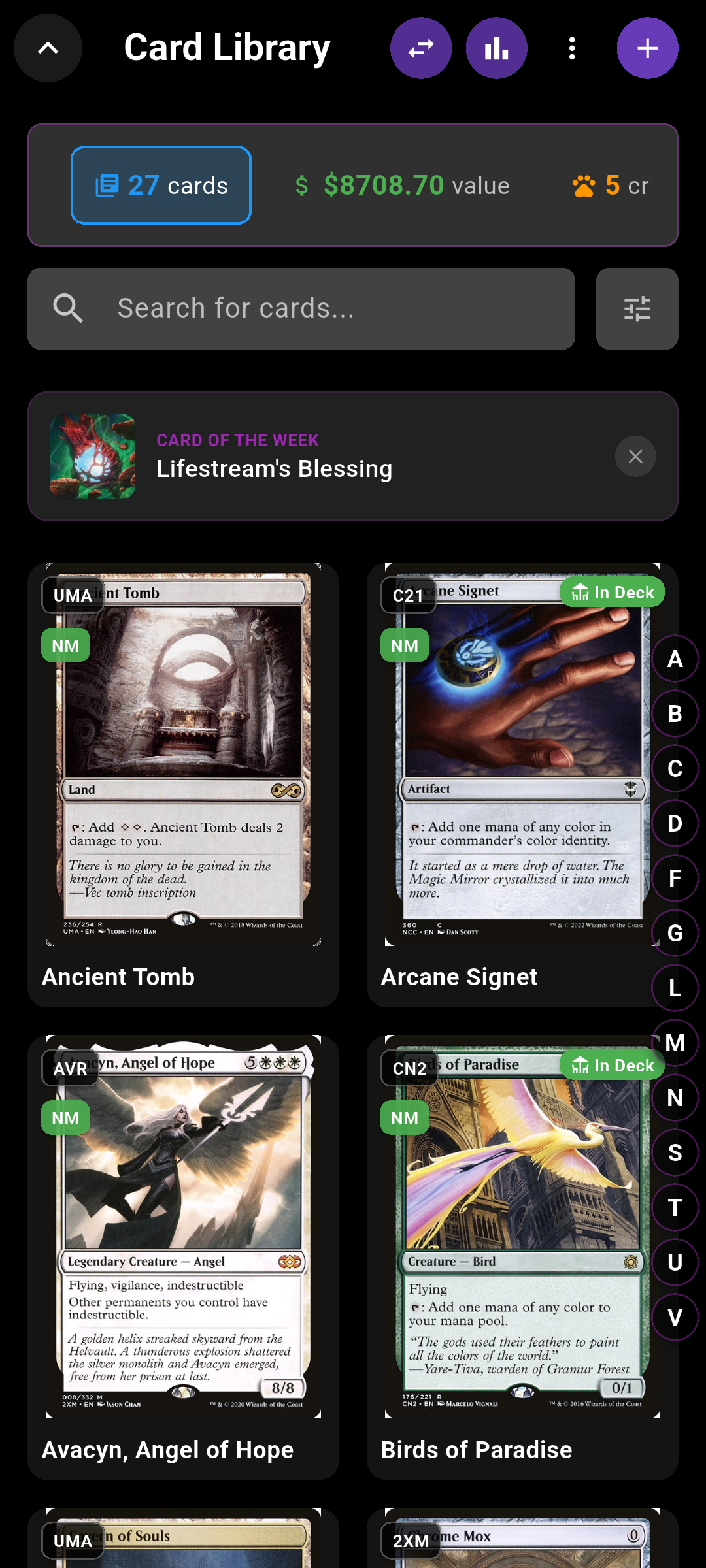 Your Library in the Collections tab
