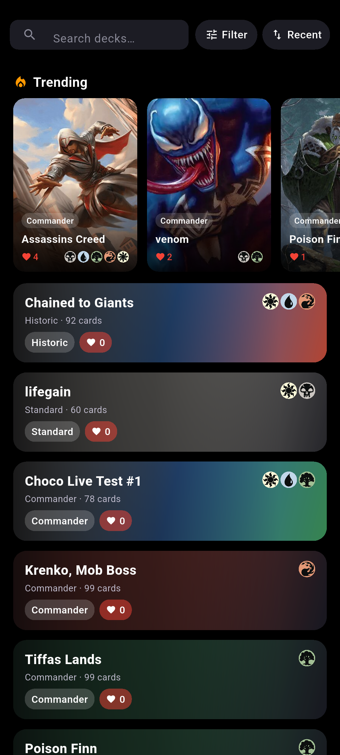 The Shared Decks browser