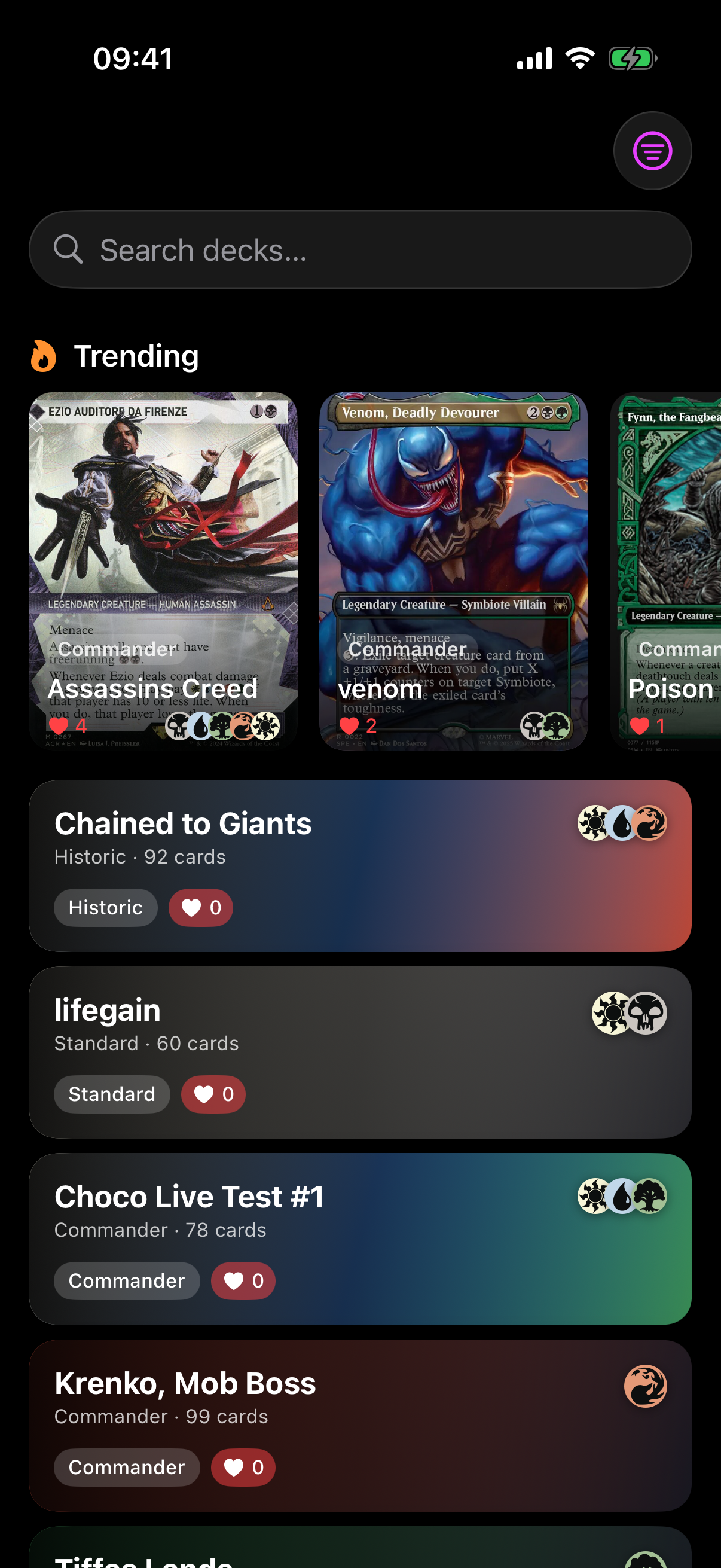 The Shared Decks browser